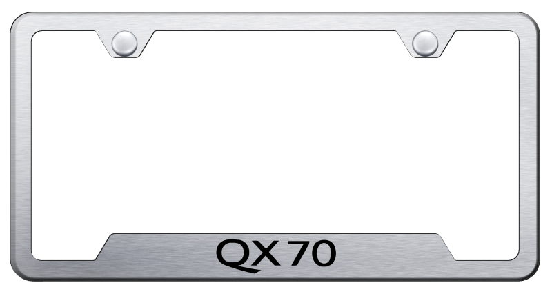 QX70 Cut-Out Frame - Laser Etched Brushed