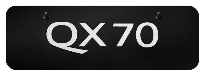 QX70 Mini Plate - Laser Etched Black