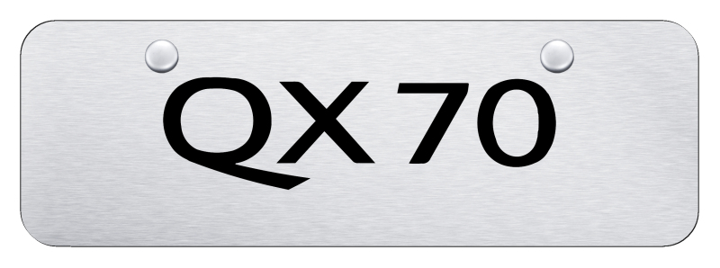 QX70 Mini Plate - Laser Etched Brushed