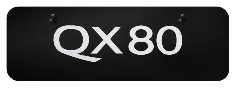 QX80 Mini Plate - Laser Etched Black
