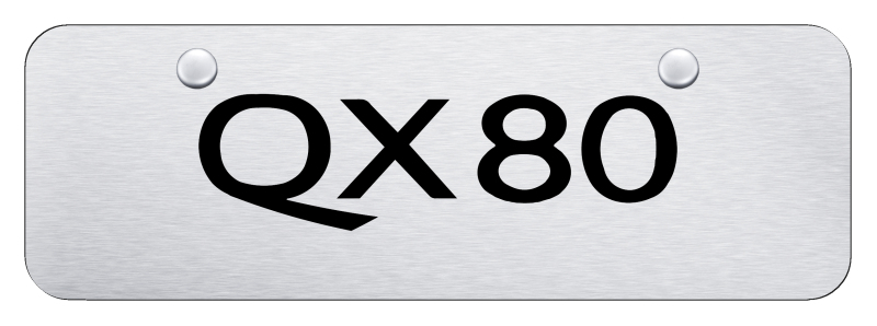 QX80 Mini Plate - Laser Etched Brushed