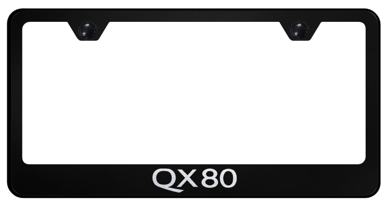 QX80 Stainless Steel Frame - Laser Etched Black