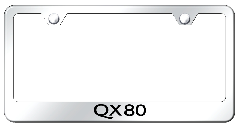 QX80 Stainless Steel Frame - Laser Etched Mirrored