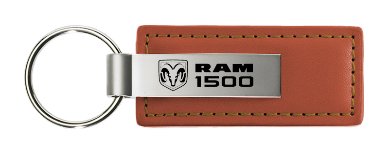 Ram 1500 Leather Key Fob - Brown