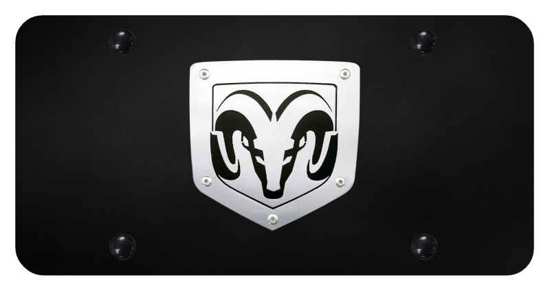 Ram License Plate - Brushed on Black