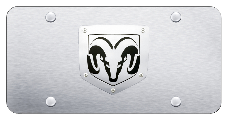 Ram License Plate - Brushed on Brushed