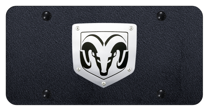 Ram License Plate - Brushed on Rugged Black