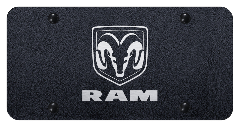 Ram License Plate - Laser Etched Rugged Black