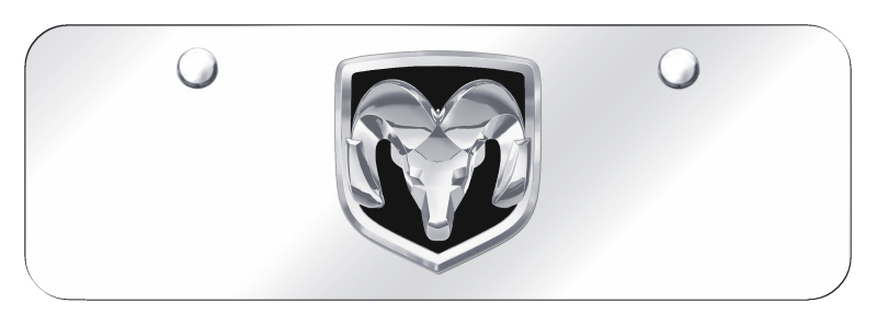 Ram OEM Mini Plate - Chrome on Mirrored