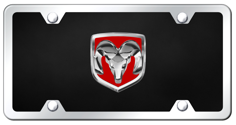 Ram OEM Red Acrylic Kit - Chrome on Black
