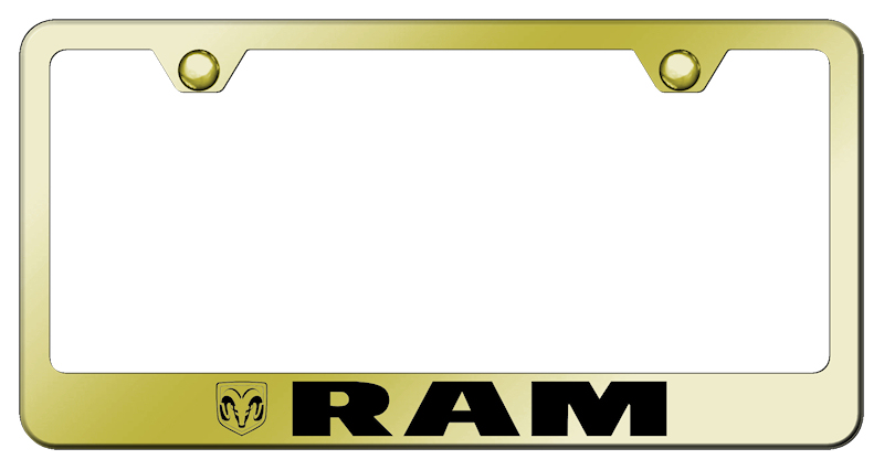 Ram Stainless Steel Frame - Laser Etched Gold