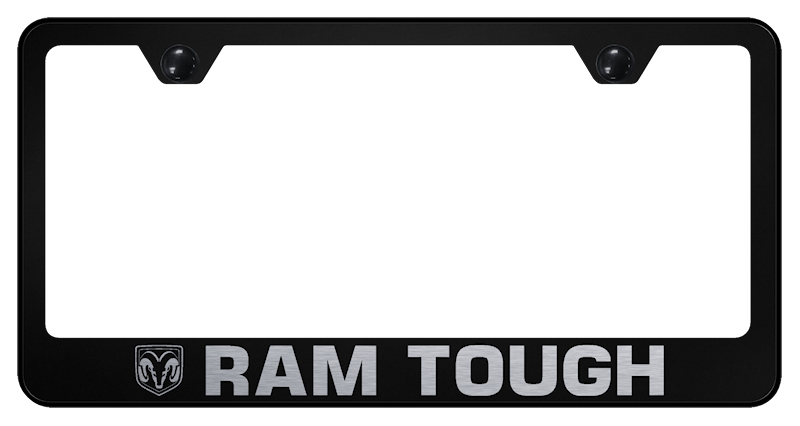 Ram Tough Stainless Steel Frame - Laser Etched Black