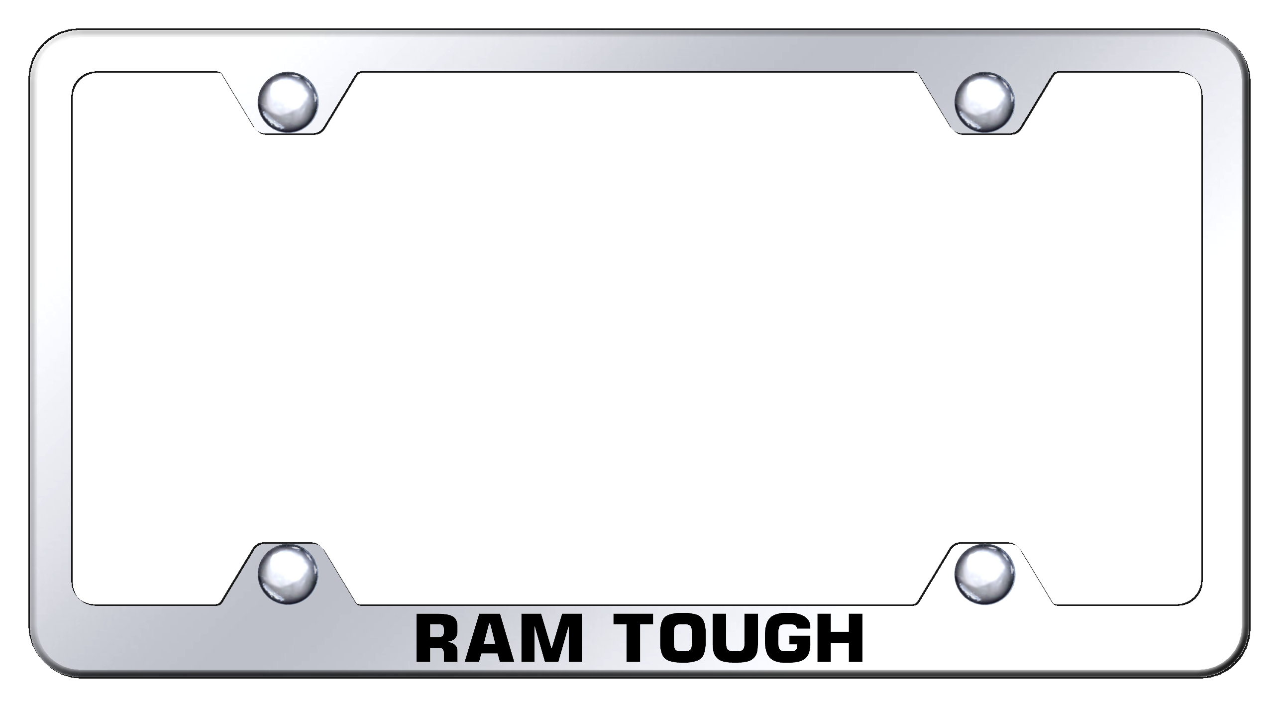 Ram Tough Steel Wide Body Frame - Laser Etched Mirrored