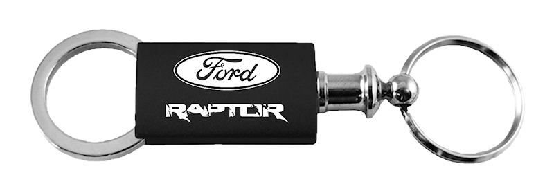 Raptor Anodized Aluminum Valet Key Fob - Black