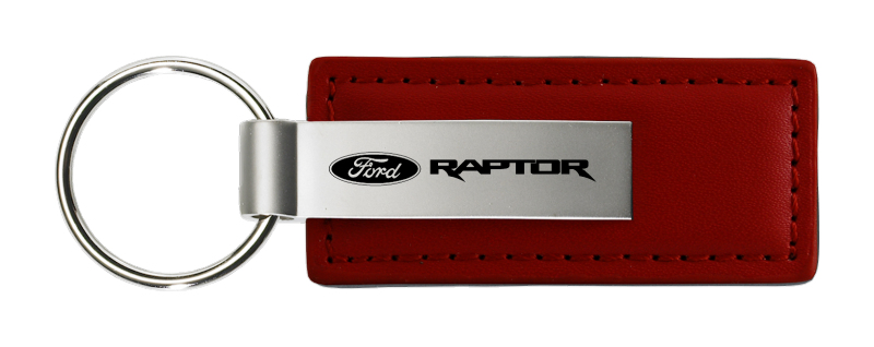 Raptor Leather Key Fob - Burgundy