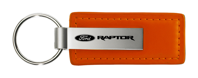 Raptor Leather Key Fob - Orange