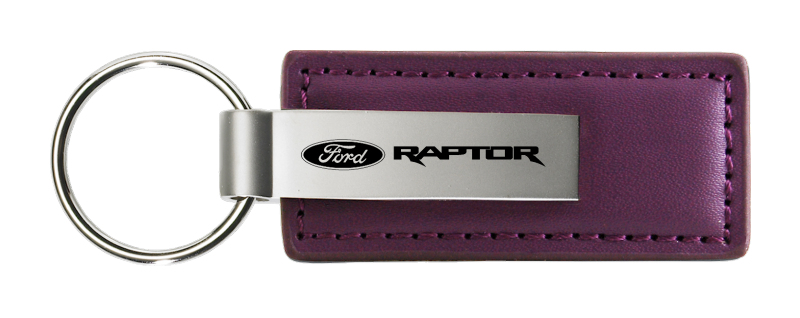 Raptor Leather Key Fob - Purple