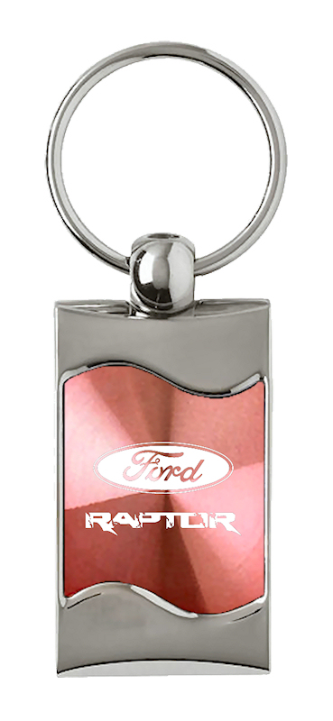 Raptor Rectangular Wave Key Fob - Pink