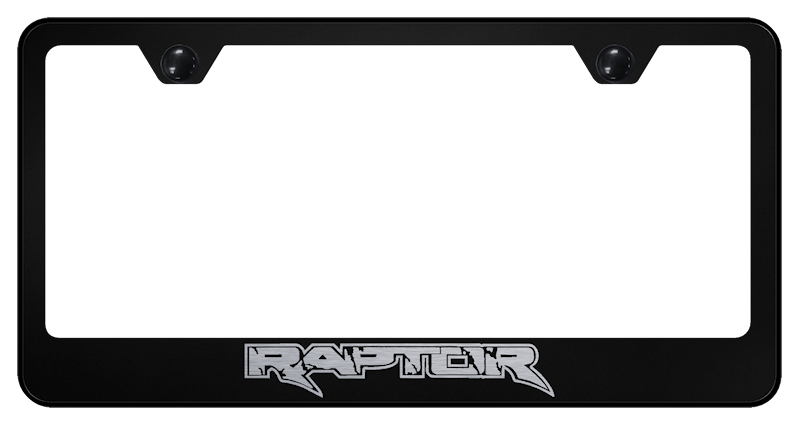 Raptor Stainless Steel Frame - Laser Etched Black