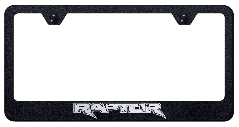 Raptor Stainless Steel Frame - Laser Etched Rugged Black