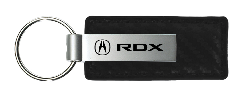 RDX Carbon Fiber Leather Key Fob - Black