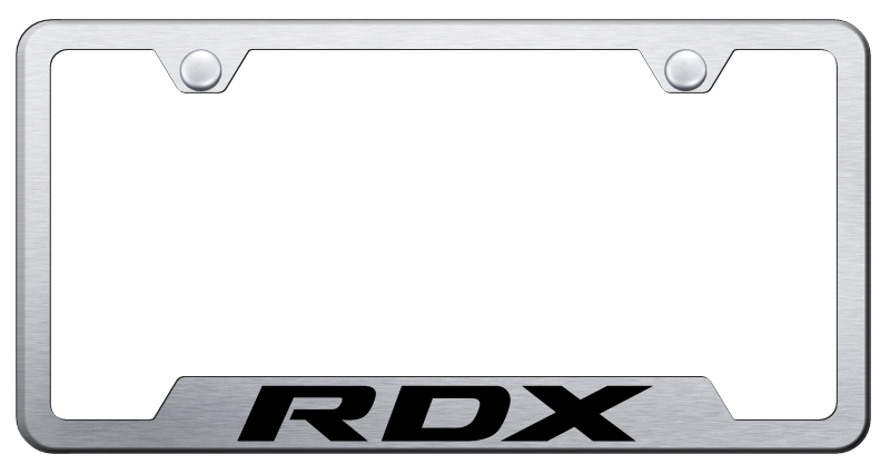 RDX Cut-Out Frame - Laser Etched Brushed