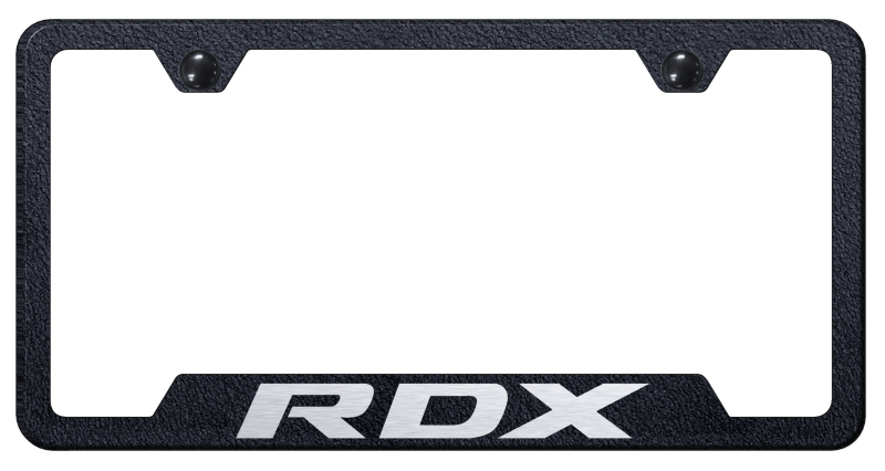 RDX Cut-Out Frame - Laser Etched Rugged Black