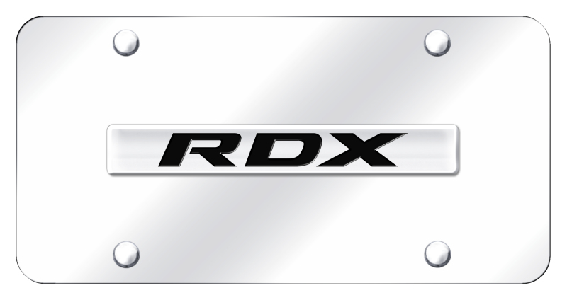 RDX Name License Plate - Chrome on Mirrored