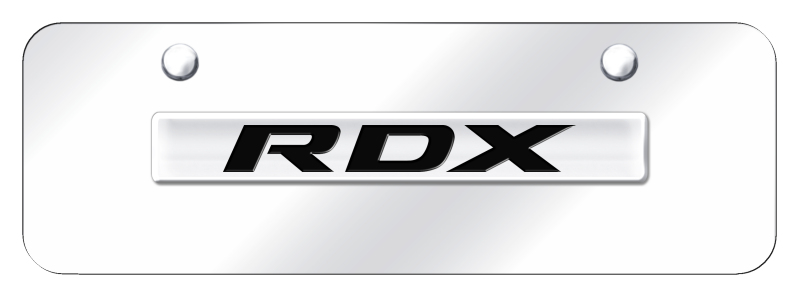 RDX Name Mini Plate - Chrome on Mirrored