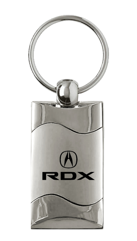 RDX Rectangular Wave Key Fob - Silver