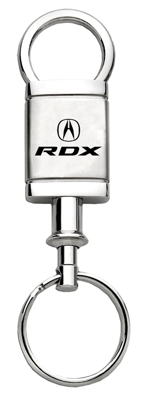 RDX Satin-Chrome Valet Key Fob - Silver