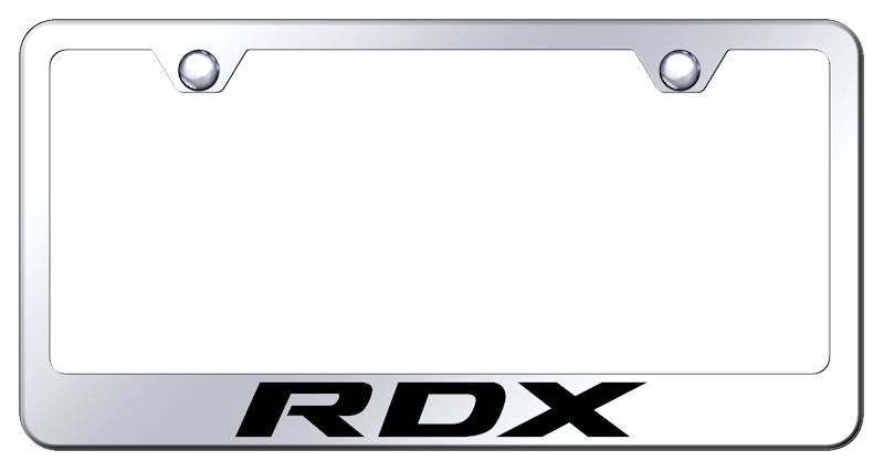 Acura RDX Laser Etched Stainless Steel License Plate Frame - Finish:Mirror