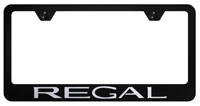 Regal Stainless Steel Frame - Laser Etched Black