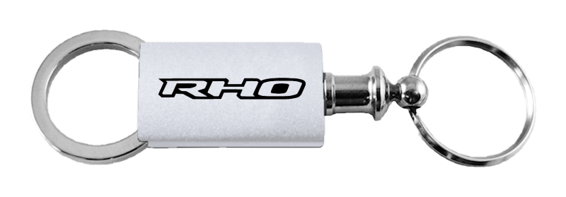 RHO Anodized Aluminum Valet Key Fob - Silver