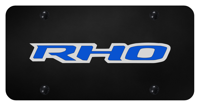 RHO Blue License Plate - UV Print on Black