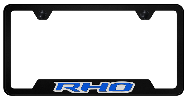 RHO Blue PC Notched Frame - UV Print on Black
