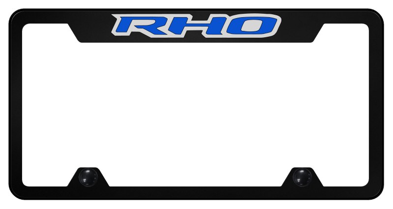 RHO Blue Steel Truck Cut-Out Frame - UV Print on Black