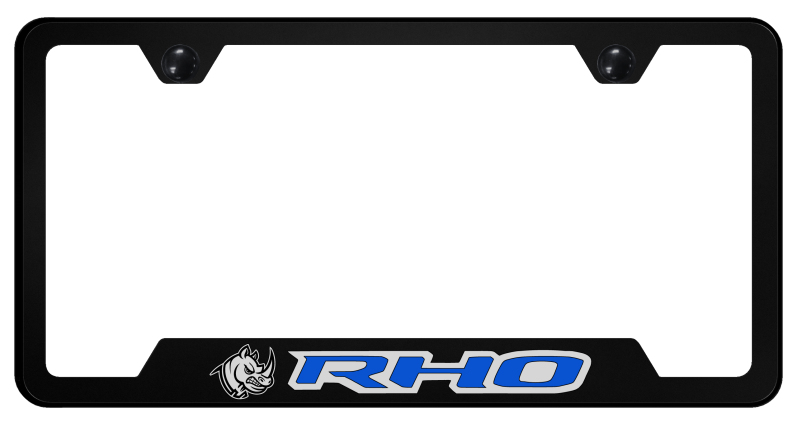 RHO Head Blue Cut-Out Frame - UV Print on Black