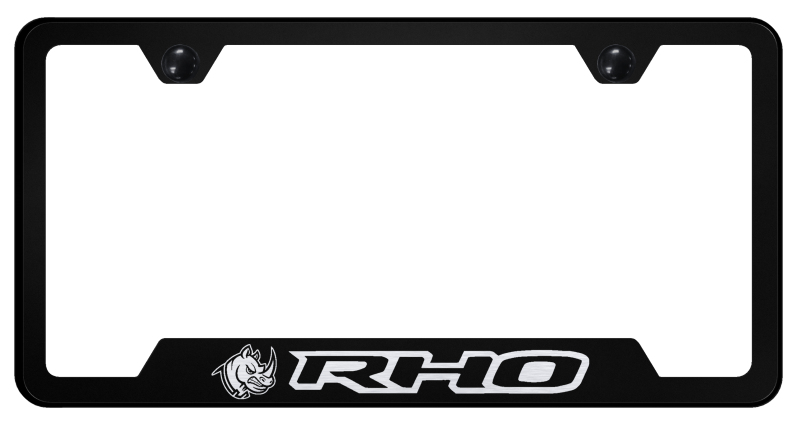 RHO Head Cut-Out Frame - Laser Etched Black
