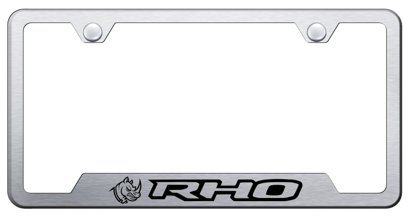 RHO Head Cut-Out Frame - Laser Etched Brushed