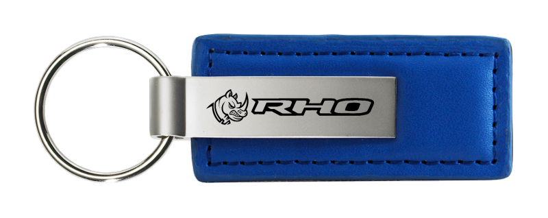 RHO Head Leather Key Fob - Blue