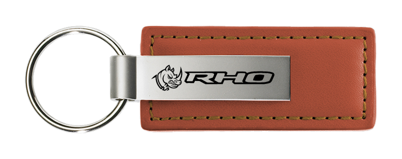 RHO Head Leather Key Fob - Brown