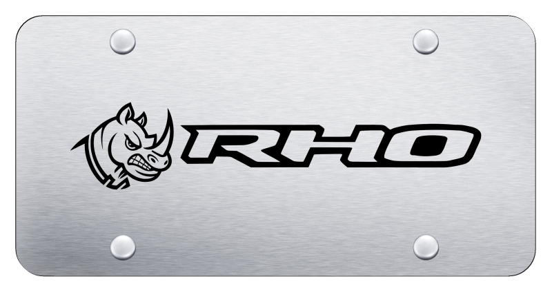 RHO Head License Plate - Laser Etched Brushed