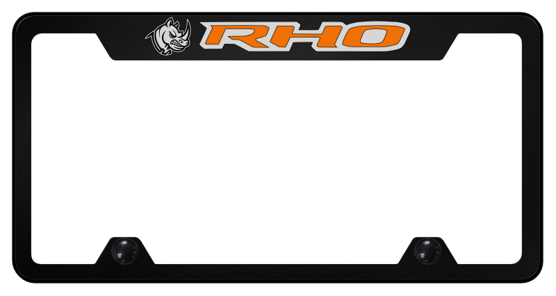 RHO Head Orange Truck Cut-Out Frame - UV Print on Black
