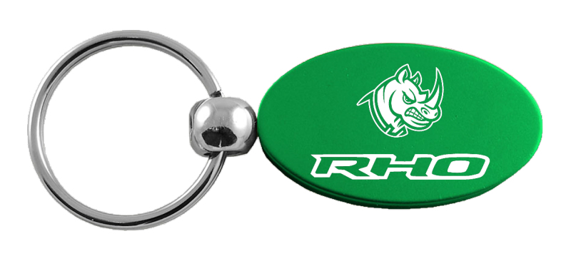 RHO Head Oval Key Fob - Green