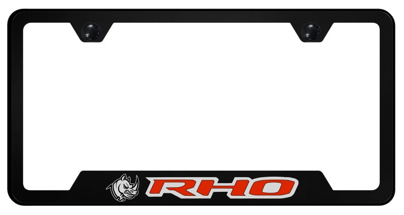 RHO Head Red Cut-Out Frame - UV Print on Black
