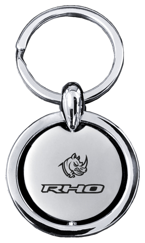RHO Head Revolver Key Fob - Silver
