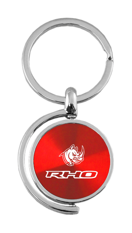RHO Head Spinner Key Fob - Red