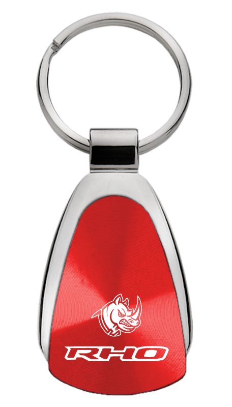 RHO Head Teardrop Key Fob - Red