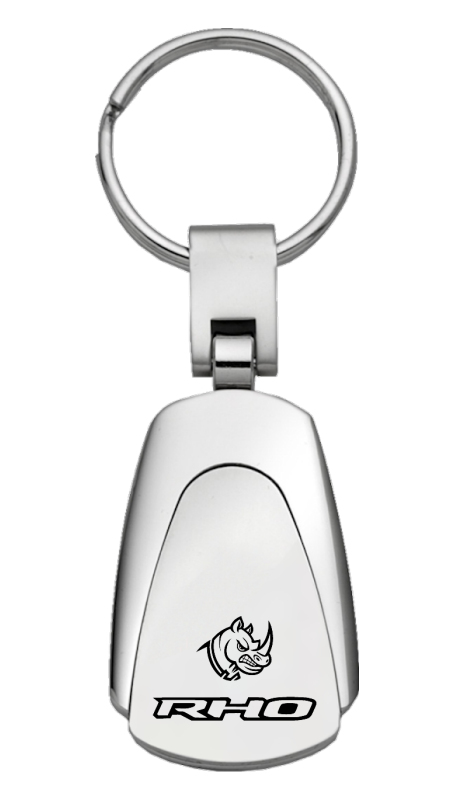 RHO Head Teardrop Key Fob - Silver
